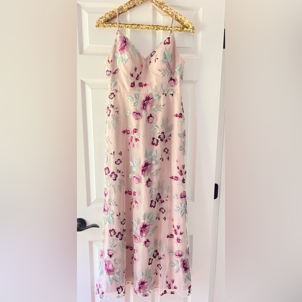 Jenny Yoo Drew Gown Enchanted Floral Vintage Iris - Picture 2 of 9